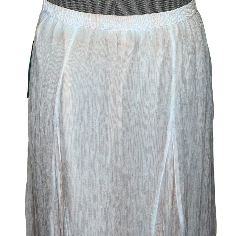 Coldwater Creek Women’s Textured Peach Pigment Dyed Maxi Skirt Large NWT - Picture 5 of 10